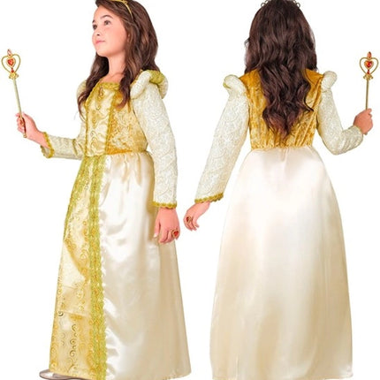 Widmann SRL Middeleeuwse koningin kostuum Lotte kinderen