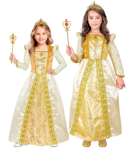 Widmann SRL Middeleeuwse koningin kostuum Lotte kinderen