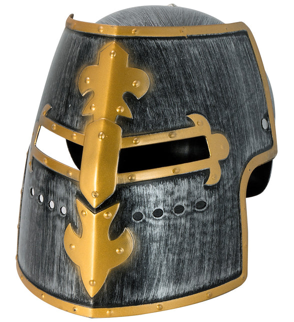 Widmann SRL Middeleeuwse ridder helm met vizier kind