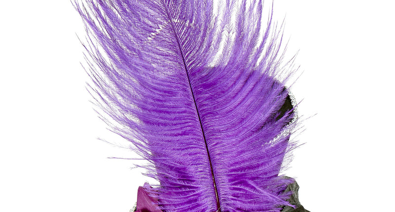 Widmann SRL Mini hoge hoedjes met skelethandjes en veertjes