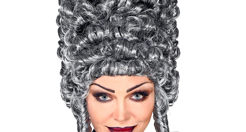 Widmann SRL Mooie hoge grijze gotiek pruik