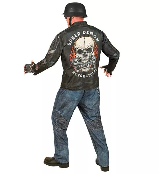 Widmann SRL Motorrijder biker motorclub kostuum Thijs