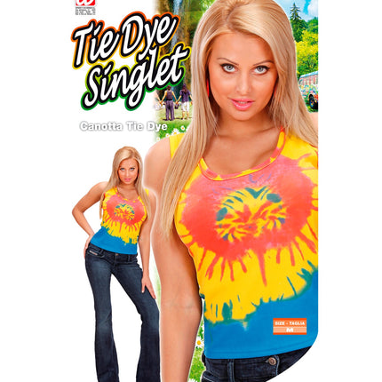 Widmann SRL Mouwloos Tye Dye shirt