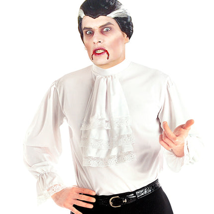 Widmann SRL Mozart blouse wit met jabot