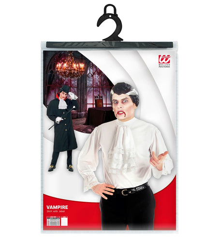 Widmann SRL Mozart blouse wit met jabot