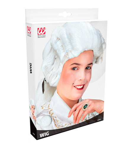 Widmann SRL Mozart pruik wit kind