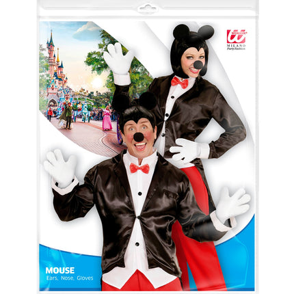 Widmann SRL Muizen oren met staart en handschoenen Mickey