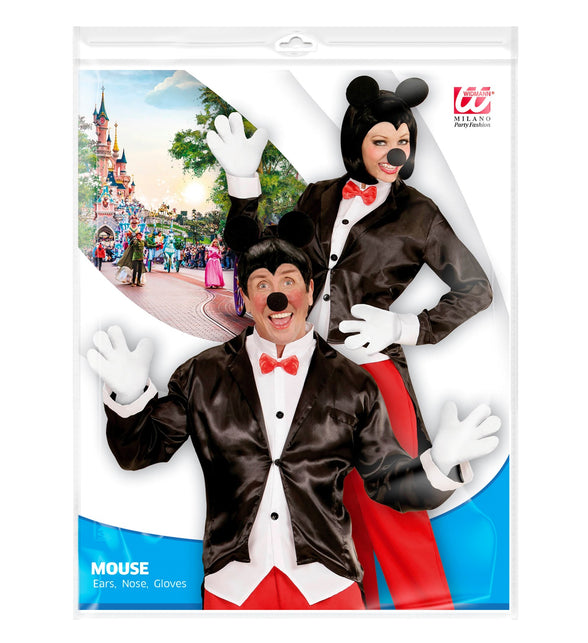 Widmann SRL Muizen oren met staart en handschoenen Mickey