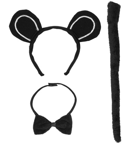 Widmann SRL Muizen oren met staart en strik