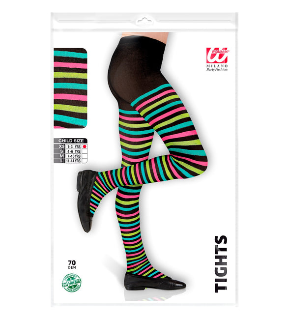 Widmann SRL Multi color panty gestreept kinderen