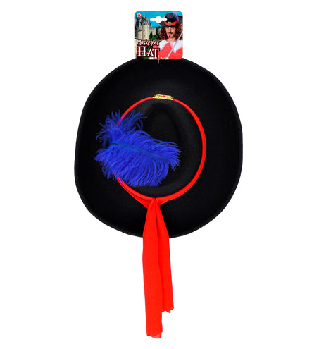 Widmann SRL Musketiershoed met blauwe veer