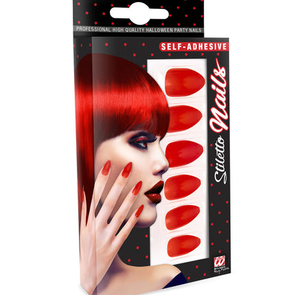 Widmann SRL Nagels Stiletto Rood