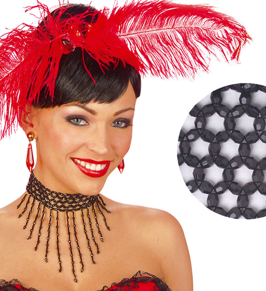 Widmann SRL Nekband Pareltjes Zwart