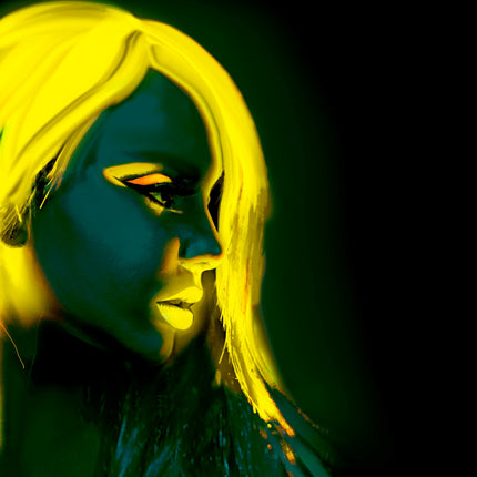 Widmann SRL Neon aqua schmink geel in tube