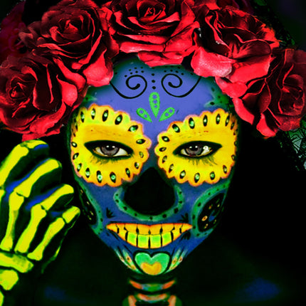 Widmann SRL Neon aqua schmink geel in tube