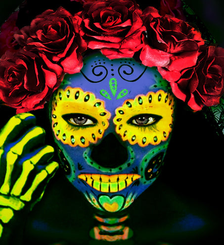 Widmann SRL Neon aqua schmink geel in tube