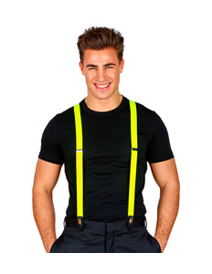 Widmann SRL Neon gele bretels verstelbaar