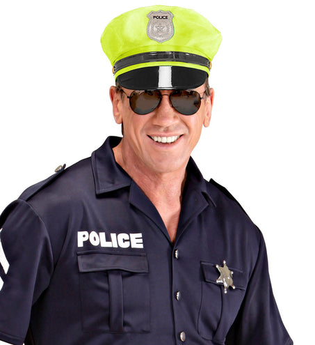 Widmann SRL Neon gele politiepet