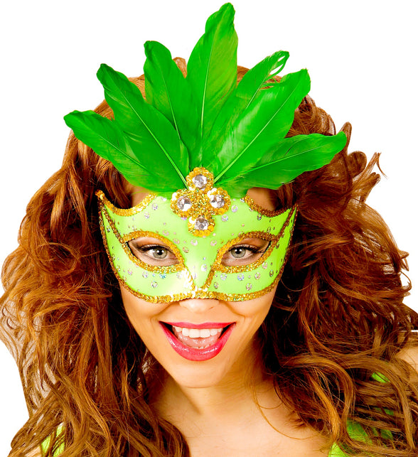 Widmann SRL Neon groen Braziliaans oogmasker