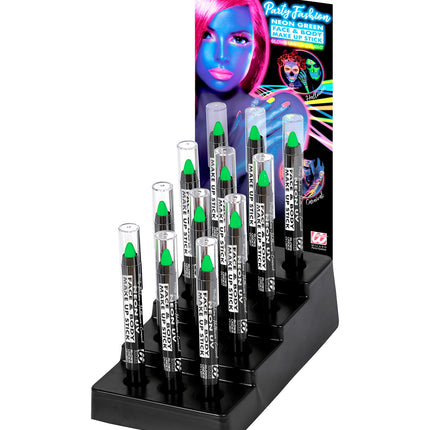 Widmann SRL Neon groen make-up potlood 3.5ml