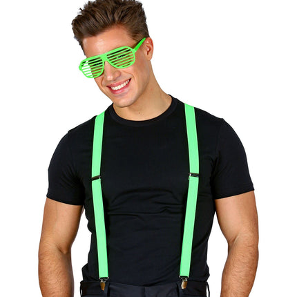 Widmann SRL Neon groene bretels verstelbaar