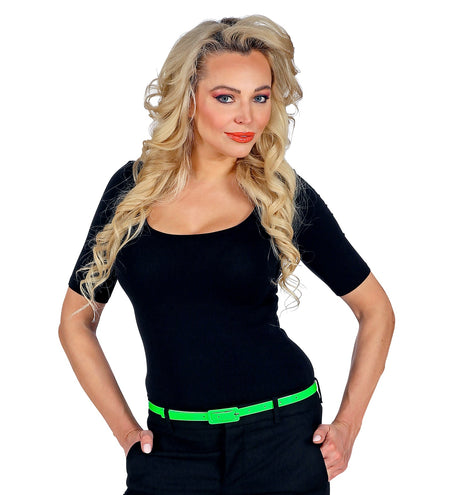 Widmann SRL Neon groene riem disco