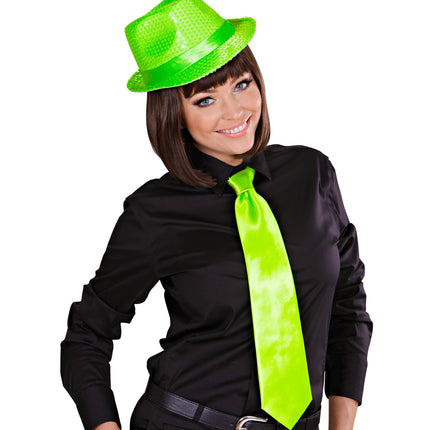 Widmann SRL Neon groene stropdas