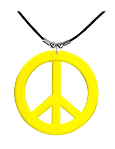 Widmann SRL Neon Hippie Ketting Rosa Geel