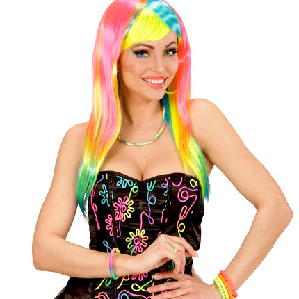 Widmann SRL Neon kleurige kralen armbandjes