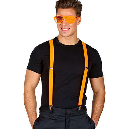 Widmann SRL Neon oranje bretels verstelbaar