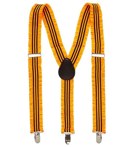 Widmann SRL Neon oranje ruche bretels