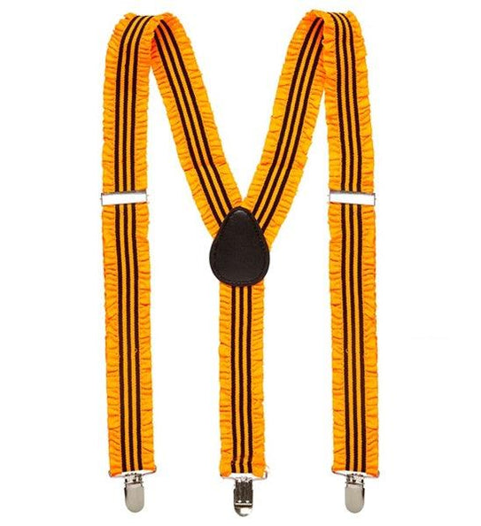 Widmann SRL Neon oranje ruche bretels