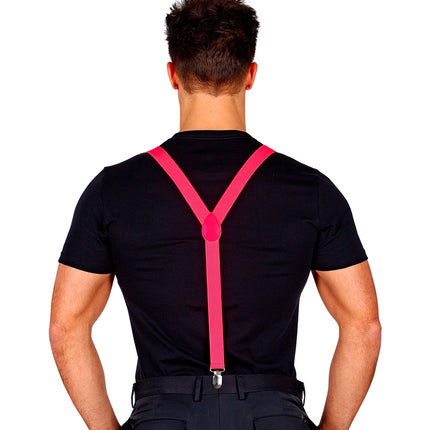 Widmann SRL Neon roze bretels verstelbaar