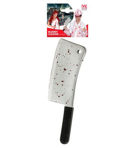 Widmann SRL Nep hakbijl met bloedspetters 44cm