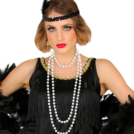 Widmann SRL Nep parelketting wit 160cm