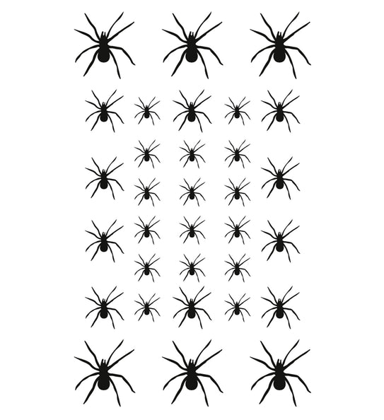 Widmann SRL Nep plak tattoo spinnen 32 stuks