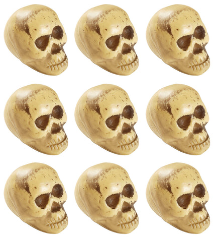 Widmann SRL Nep schedels halloween 8 stuks