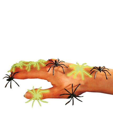 Widmann SRL Nep spinnen glow in the dark 6 stuks