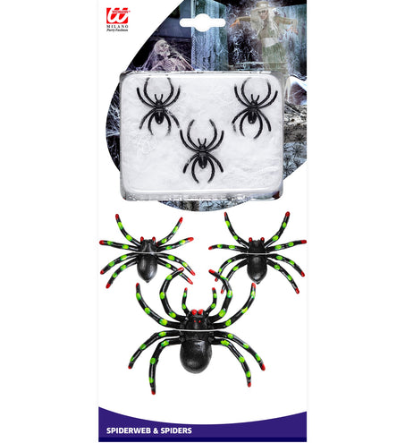 Widmann SRL Nep spinnenweb met spinnen
