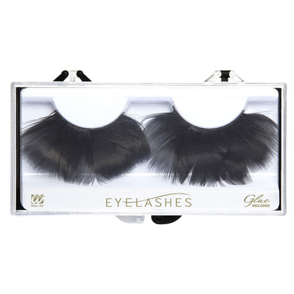 Widmann SRL Nepoogwimpers met zwarte veren