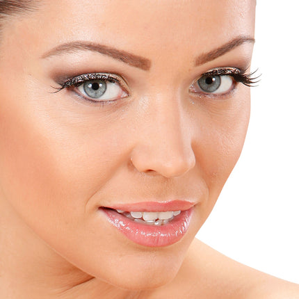 Widmann SRL Nepwimpers glitter zilver