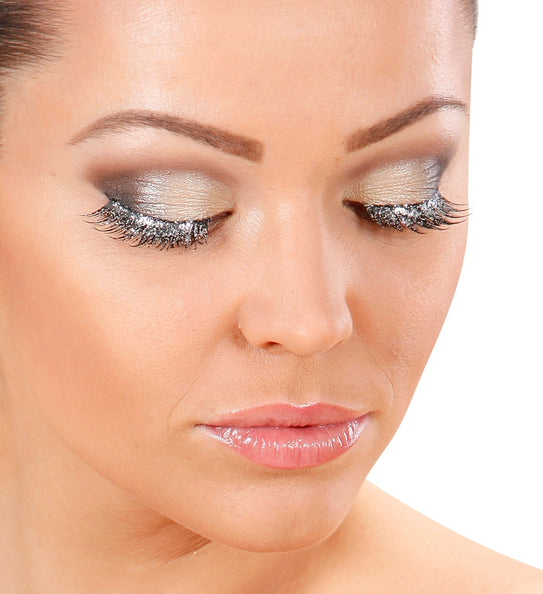 Widmann SRL Nepwimpers glitter zilver