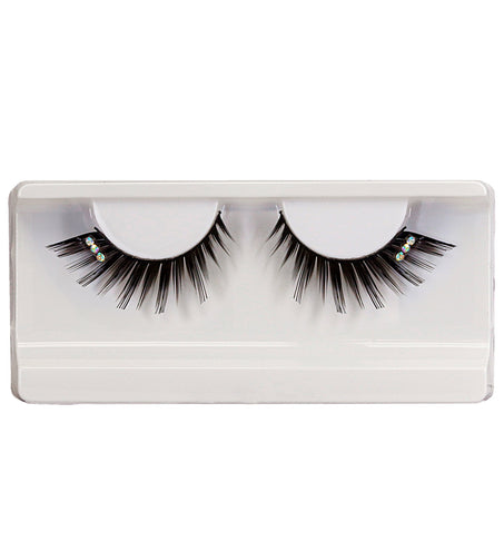 Widmann SRL Nepwimpers zwart puntig met strass