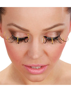 Widmann SRL Nepwimpers zwarte lang gouden punten