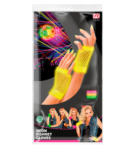 Widmann SRL Net handschoenen neon geel