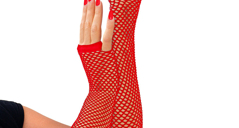 Widmann SRL Net handschoenen rood lang