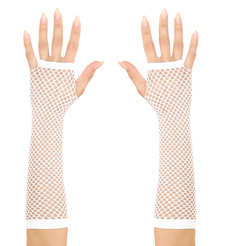 Widmann SRL Net handschoenen wit lang