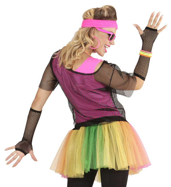 Widmann SRL Net handschoenen zwart lang