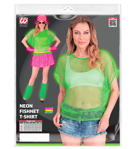 Widmann SRL Net t-shirt neon groen