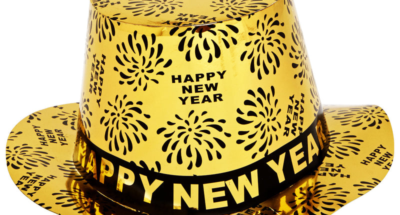 Widmann SRL Nieuwjaar hoed goud Happy New Year